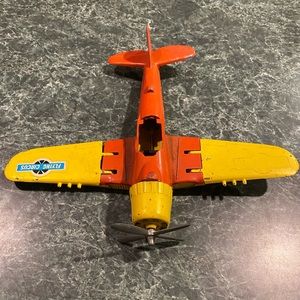 Vtg Hubley Kiddie Toy Flying Circus Die Cast Plane
